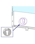 DORMA Glass Rail Escutcheon Cover Cap
