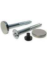 Chrome Flat Head Mirror Screws