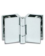 1676 Glass Door Hinge for Inset Doors - Non Drill (33 x 25mm)