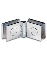 1642 Glass to Glass Door Hinge 180° for Showcase Doors (60 x 25mm)