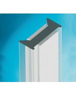 Glass to Glass Partition Joint Abutment - Clear