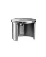 Q-railing Flat End Fittings for Round Balustrade Cap Rail -  Model 6732