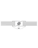 Magnetic Shower Seals 180° for Glass to Glass Applications