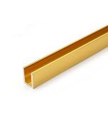 Shiny Gold Effect U Channel for 10mm Glass Shower Screens