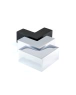 CRL Non Drill Sleeve Over 90° Corner Glass Clamp
