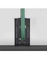 Q-railing Black Easy Glass Prime Top Mount Base Channel Profile Set - 5000mm