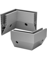 Q-railing Easy Glass Prime Y Fascia Mount  90° Connector Balustrade Base Channel