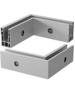 Q-railing Easy Glass Up - Fascia Mount 90° Connector Balustrade Base Channel