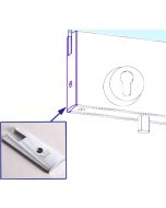 DORMA Glass Rail End Cap