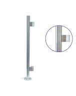 Pre-Drilled Round End Post Kit with Model 24 Clamps for Indoor Use - 48.3mm Ø