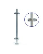 Pre-Drilled Round Corner Post Kit with Model 25 Clamps - Indoor Use - 42.4mm Ø