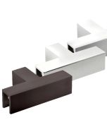 CRL Non Drill Sleeve Over 90° T-Junction Glass Clamp