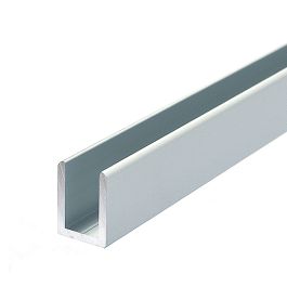 Anodised U Channel for 8mm Glass Shower Screens - The Wholesale Glass Company