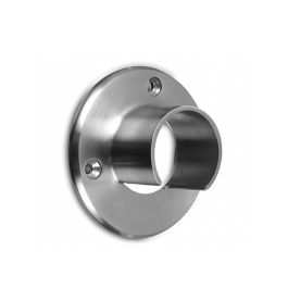 Wall flange Fittings for Q-railing Round Balustrade Cap Rail - The ...